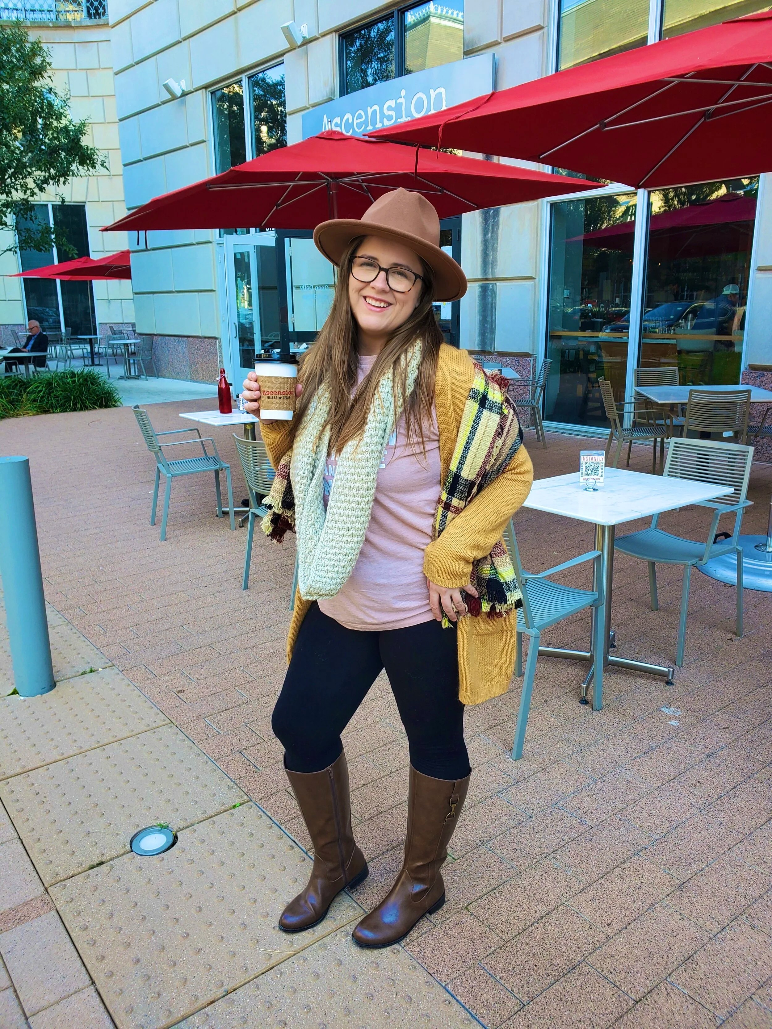  What a day for a latte and standing like a flamingo! 