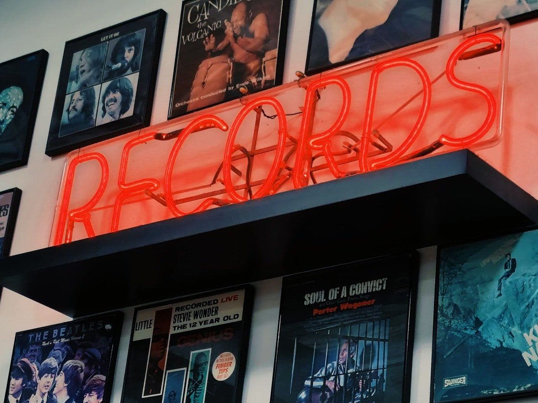  Photo by Paris Brown of our record store adventure 