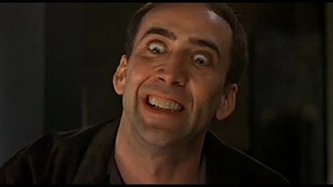  I want to take his face...off. 